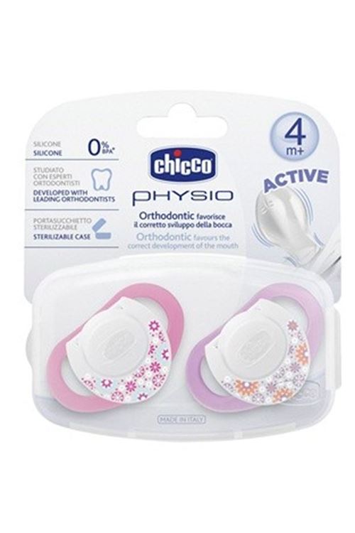 Chicco Emzik Physio Pembe Silikon 4m+ 2'li