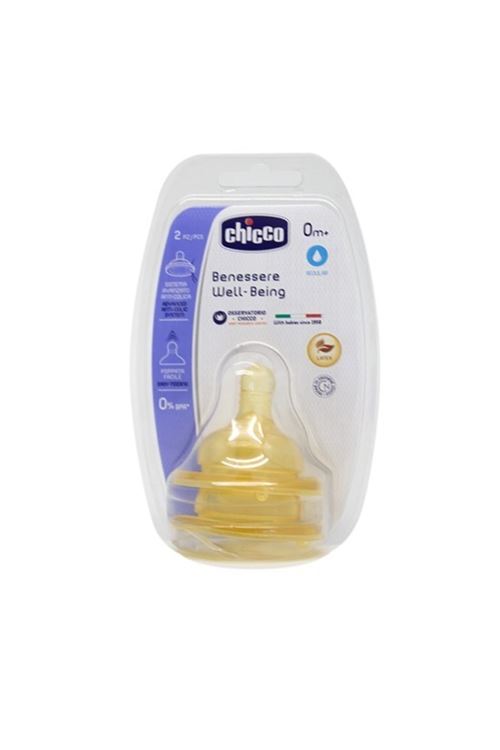 Chicco Biberon Emziği 0ay+2li Normal Akış Kauçuk