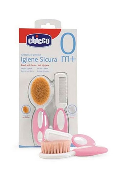 Chicco Tarak&Fırça Seti (Pembe) 8058664011926