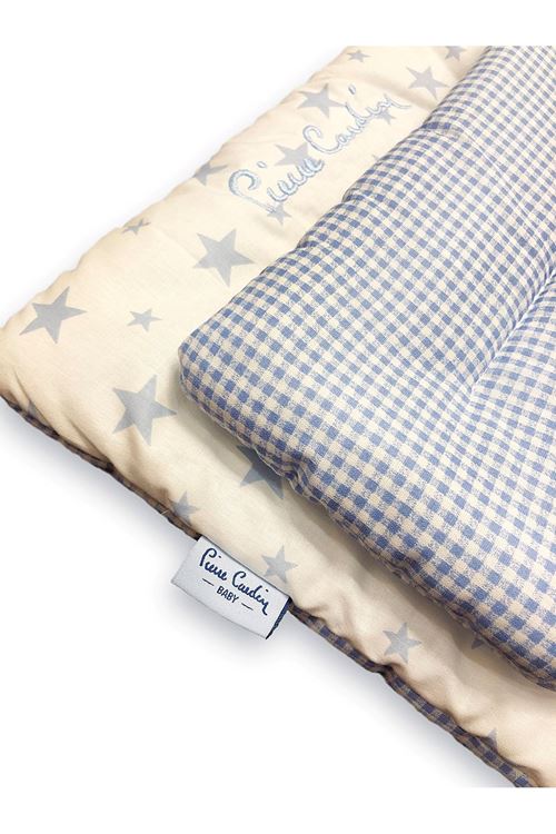 Pierre Cardin Lüks Nakışlı Alt Açma Minderi - Mavi