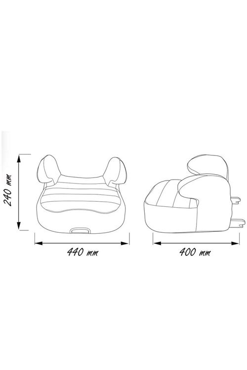 Comfymax Isofixli Yükseltici 15-36kg Oto Koltuğu - Blue Line