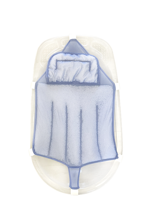 Sema Baby Köpüklü Kafa Destekli Bebek Banyo Filesi - Mavi