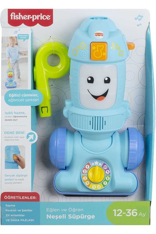 Fisher Price Eğlen ve Öğren Serisinden Türkçe Konuşan Neşeli Süpürge