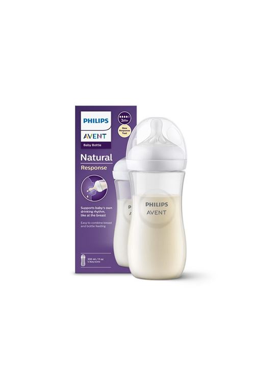 Philips Avent Natural Response PP Biberon 3 Ay+ 330ml SCY906/01