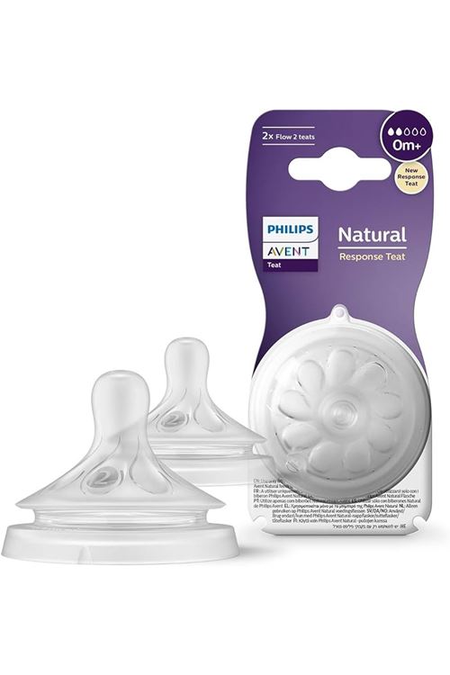Philips Avent Natural Response 2'li Biberon Emziği, 2 Numara, 0 Ay+