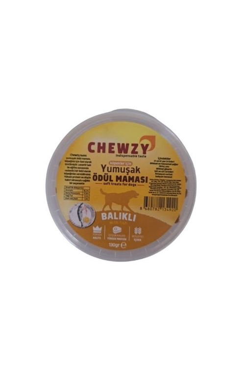 Chewzy Balıklı Yumuşak Köpek Ödül Maması 130Gr