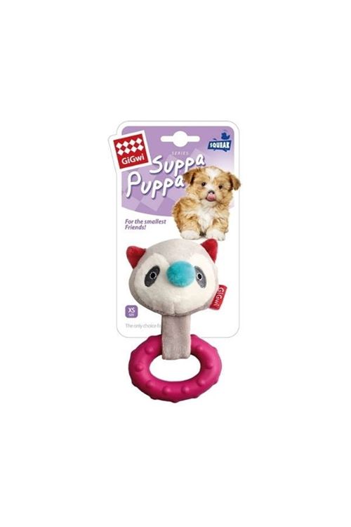 Gigwi Suppa Puppa Sesli Rakun Peluş Köpek Çiğneme Oyuncağı 20 Cm