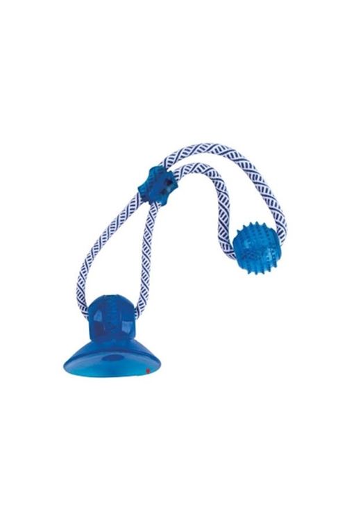 Eastland Tpr Vantuzlu İpli Plastik Köpek Çiğneme Oyuncağı 42 Cm