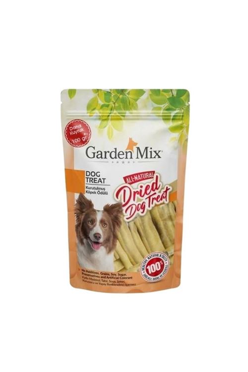 Garden Mix Kurutulmuş Dana Kuyruk Doğal Köpek Ödül Maması 100 Gr