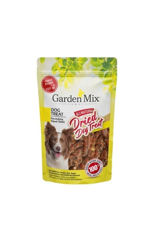 Garden Mix Kurutulmuş Horoz Boyun Köpek Ödül Maması 100 Gr