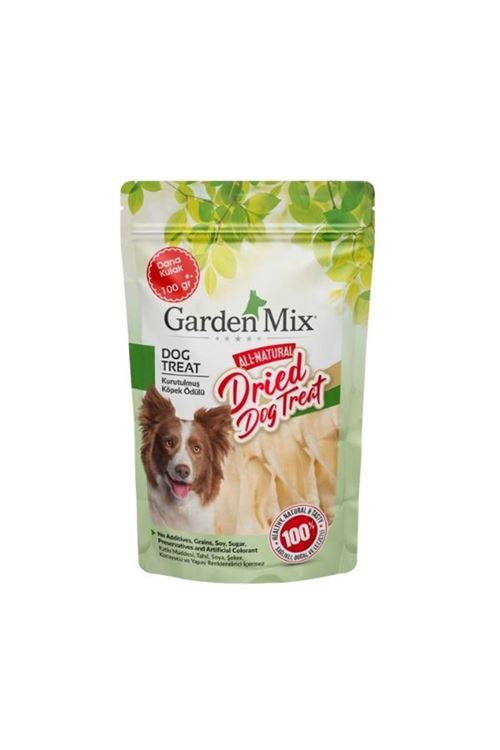 Garden Mix Kurutulmuş Dana Kulak Köpek Ödül Maması 100 Gr