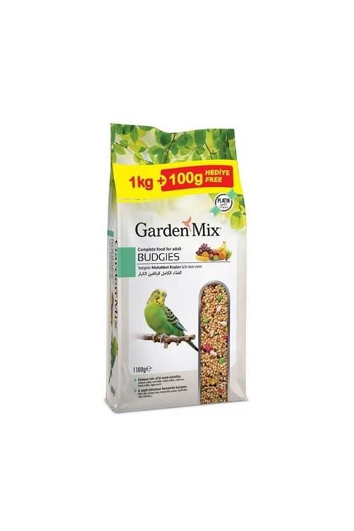 Garden Mix Platin Meyveli Muhabbet Kuş Yemi 1 Kg + 100 Gr Hediyeli