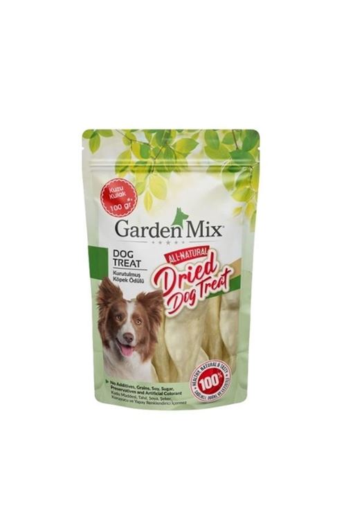 Garden Mix Kurutulmuş Kuzu Kulak Köpek Ödül Maması 100 Gr