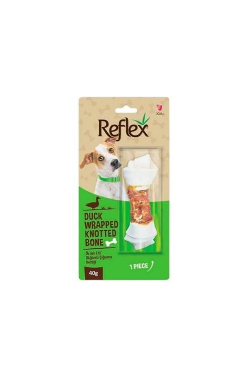 Reflex Ördek Etli Düğümlü Çiğneme Kemiği Köpek Ödülü 40 Gr