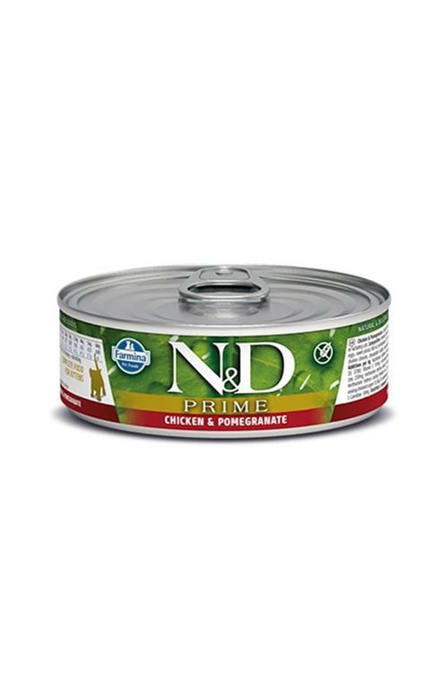 N&D Prime Tavuk ve Narlı Konserve Kedi Maması 70 Gr