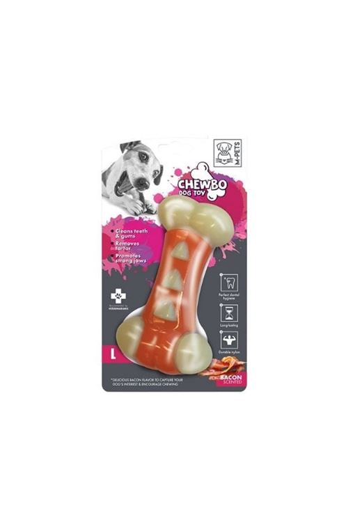 M-Pets Chewbo Et Aromalı Diş Bakım ve Köpek Çiğneme Oyuncağı Large