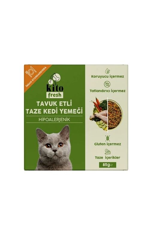 Kito Fresh Kuzu Etli Hipoalerjenik Taze Kedi Yemeği 85 Gr