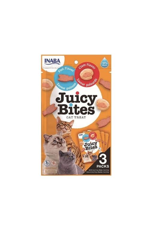 Inaba Juicy Bites Balıklı ve İstiridyeli Kedi Ödül Maması 11.3 Gr 3 Adet
