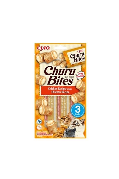Inaba Ciao Churu Bites Tavuk Sargılı Kedi Ödül Maması 10 Gr 3 Adet