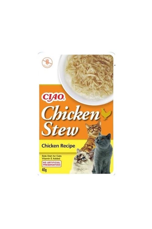 Inaba Ciao Chicken Stew Tavuk Güveçli Pate Yetişkin Konserve Kedi Maması 40 Gr