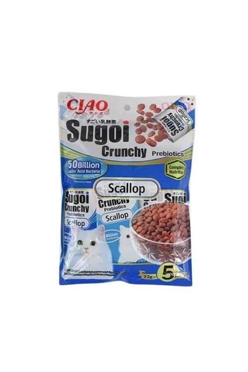Inaba Ciao Sugoi Crunchy Deniz Taraklı Prebiyotik Kedi Maması 22 Gr 5 Adet