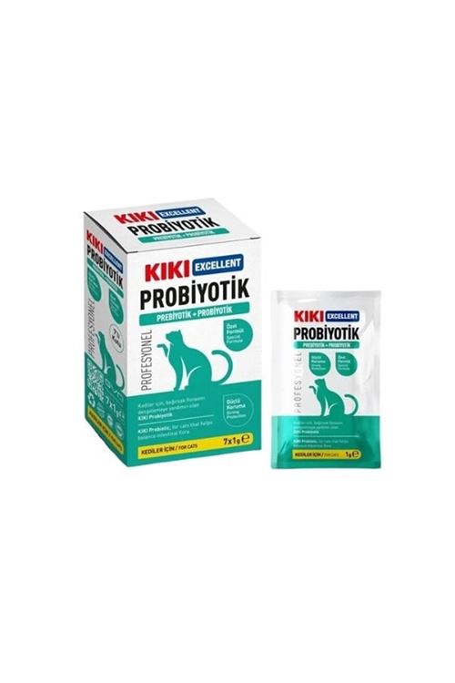 Kiki Excellent Kediler için Toz Probiyotik ve Prebiyotik Saşe 1 Gr 7 Adet