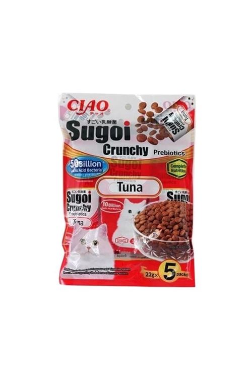 Inaba Ciao Sugoi Crunchy Ton Balıklı Prebiyotik Kedi Maması 22 Gr 5 Adet