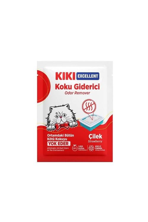 Kiki Excellent Çilek Kokulu Kedi Kumu Koku Giderici 25 Gr