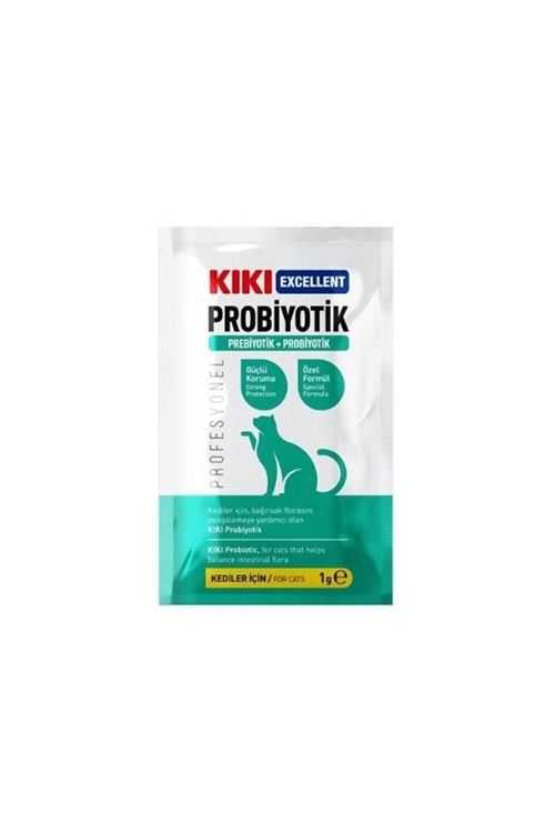 Kiki Excellent Kediler için Toz Probiyotik ve Prebiyotik Saşe 1 Gr 1 Adet