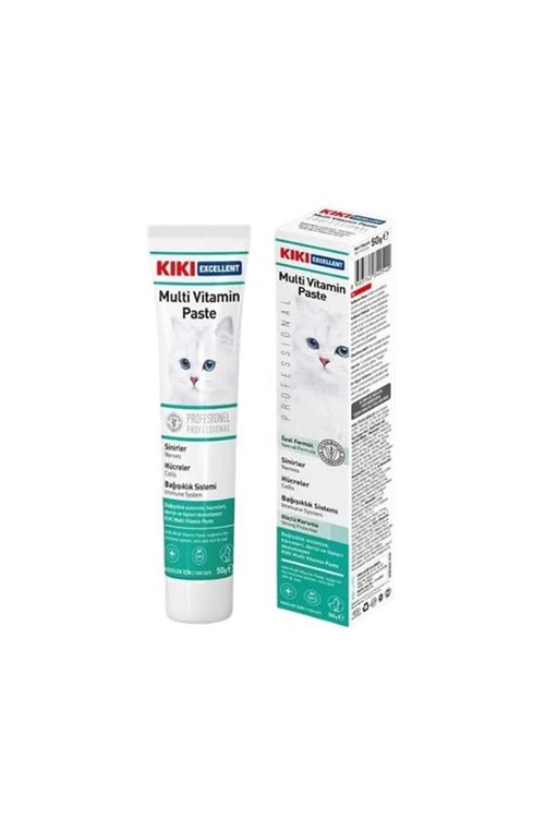Kiki Excellent Bağışıklık Sistemi Destekleyici Kedi Multi Vitamin Malt Macunu 100 Gr