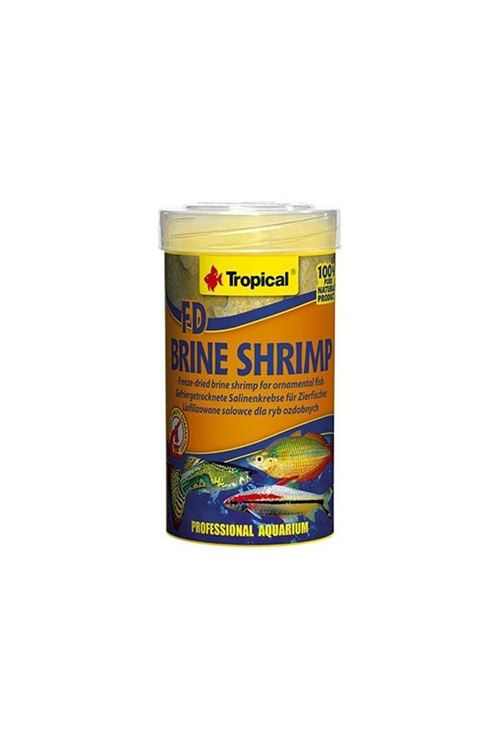 Tropical FD Brine Shrimp Kurutulmuş Küp Karides Süs Balık Yemi 100 Ml 10 Gr