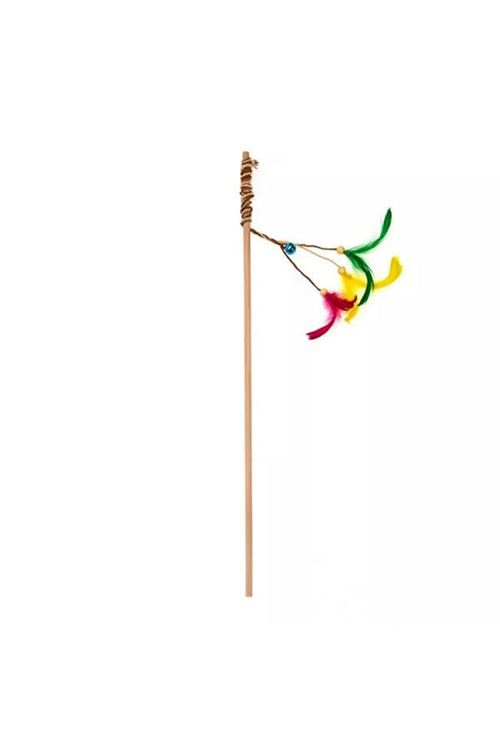 Aquael Ecomfy Toy Gaia Rod Tüylü Kedi Oltası Oyuncağı 50 Cm