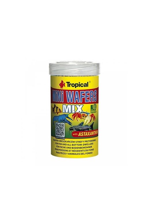 Tropical Mini Wafers Mix Balık ve Deniz Kabukluları için Yem 100 Ml 55 Gr