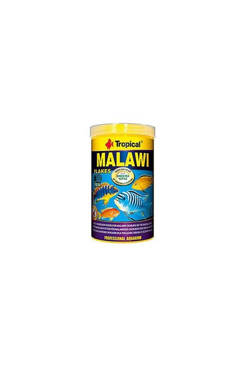 Tropical Malawı Flakes Malawı Cichlid Balıkları için Pul Balık Yemi 250 Ml 50 Gr