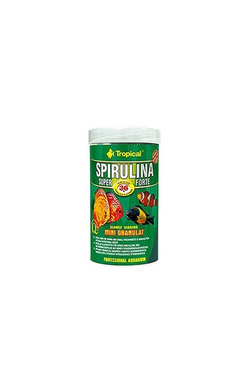 Tropical Spırulına Super Forte Mini Granulat Yüksek Besin GereksiniMli Özel Balık Yemi 100 Ml 56 Gr