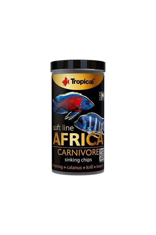 Tropical Softline Africa Africa Balıkları için Yumuşak Taneli Balık Yemi Medium 250 Ml 130 Gr
