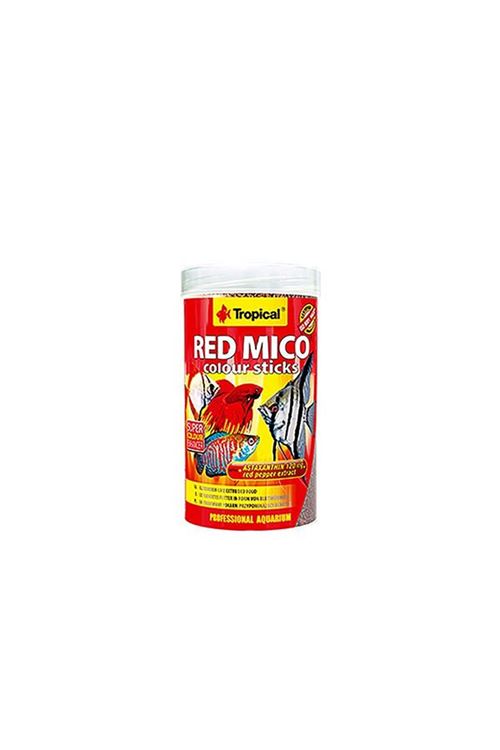 Tropical Red Mico Colour Sticks Kan Kurdu İçerikli Ekstrüde Balık Yemi 250 Ml 80 Gr