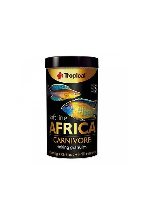 Tropical Softline Africa Africa Balıkları için Yumuşak Taneli Balık Yemi Small 250 Ml 150 Gr