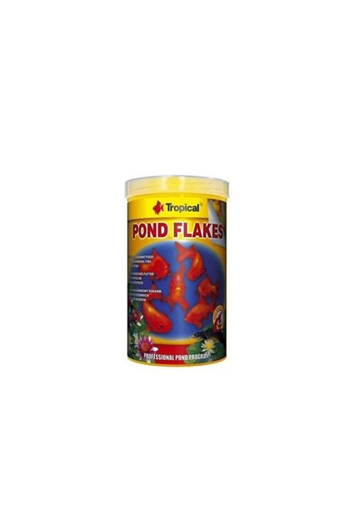 Tropical Pond Flakes Havuz Balıkları için Pul Yem 1000 Ml
