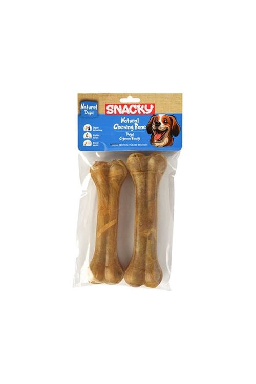 Snacky Natural Preslenmiş Yüksek Proteinli Köpek Çiğneme Kemiği 2 Adet 155 Gr