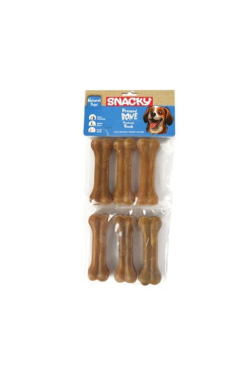 Snacky Natural Preslenmiş Yüksek Proteinli Köpek Çiğneme Kemiği 6 Adet 165 Gr