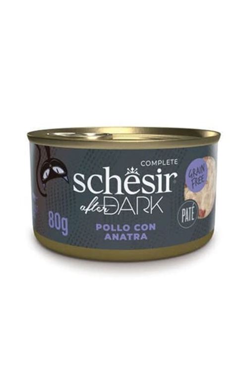Schesir After Dark Pate Tavuklu ve Ördekli Yetişkin Kedi Konservesi 80 Gr