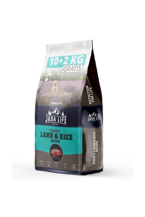Jada Life Puppy Kuzu ve Pirinçli Yavru Köpek Maması 10 Kg + 2 Kg Hediyeli