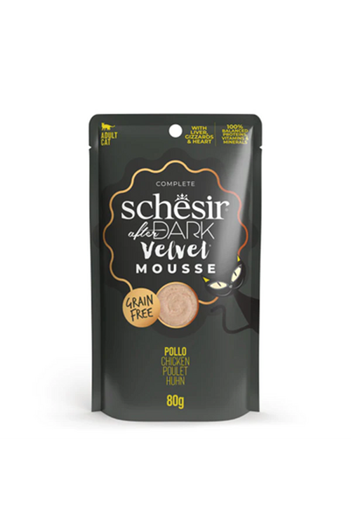 Schesir After Dark Velvet Mousse Tavuklu Yetişkin Kedi Yaş Maması 80 Gr