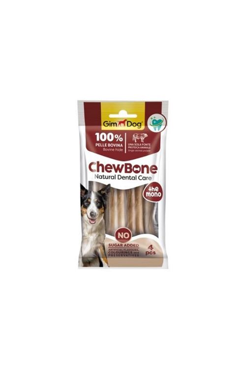 Gimdog Chew Bone Diş Sağlığı Destekleyici Naturel Press Köpek Çiğneme Kemiği 80 Gr 8.9 Cm 4 Adet