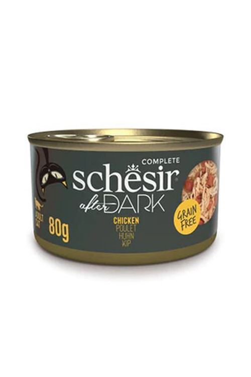 Schesir After Dark Et Suyu içinde Tavuklu Kedi Konservesi 80 Gr