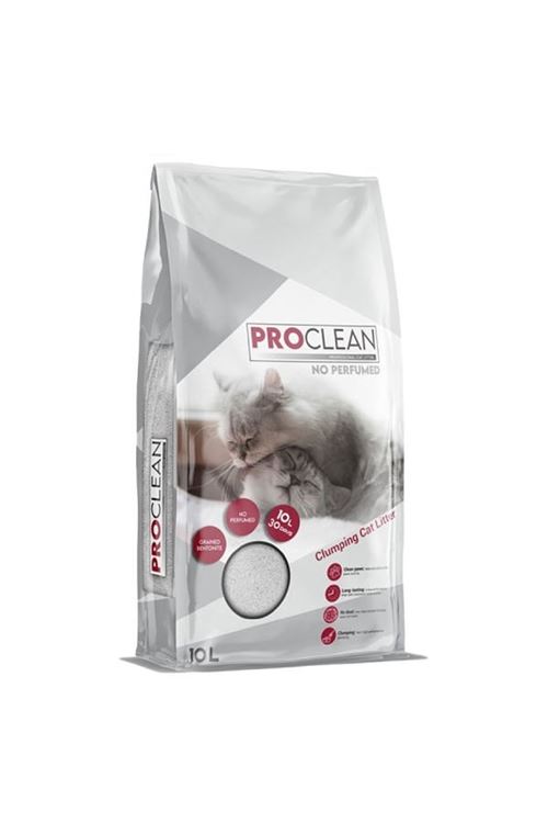 ProClean Naturel Kokusuz Topaklanan Kedi Kumu İnce Taneli 10 Lt