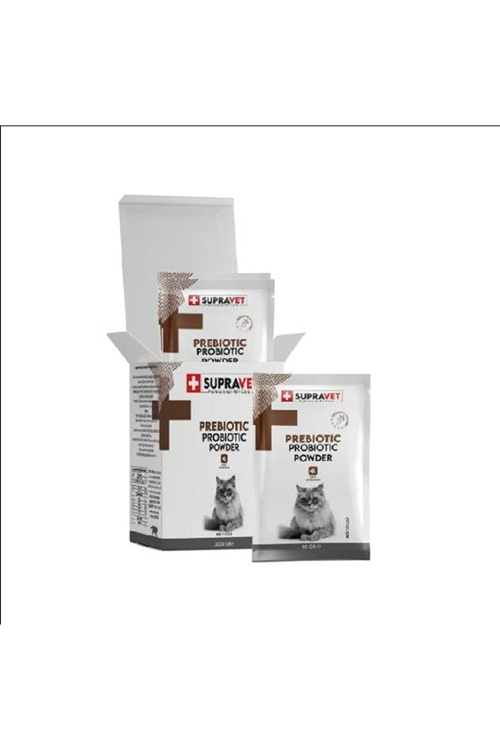 Supravet Bağışıklık Güçlendirici Kediler için Toz Probiyotik ve Prebiyotik Takviyesi 1,5 Gr