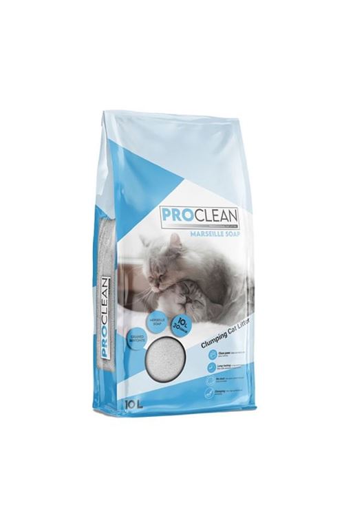 ProClean Marsilya Sabun Kokulu Topaklanan Kedi Kumu Kalın Taneli 10 Lt