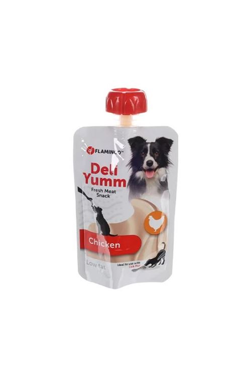 Flamingo Deli Yumm Taze Tavuk Etli Sıvı Köpek Ödül Maması 90 Gr